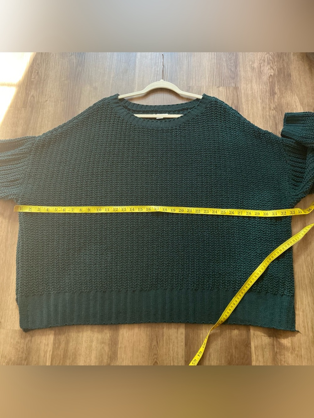 American Eagle Velvety Dark Green Oversized Sweater XL - Picture 6 of 6